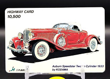 Auburn Speedster Twelve Cylinder 1933 Highway Card Japan Road Traffic Japanese