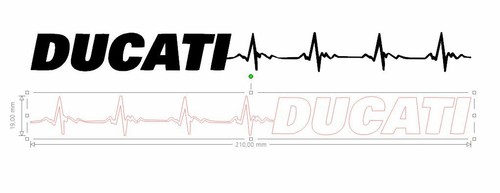 Stickers ducati ligne de - stickers,