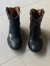 Boots cuir Mexicana noires collection Old Gringo T 36 : look vintage "usé"