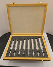 8PCS Tuning Forks HZ Sound Healing wooden box