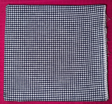 Tissu vintage vichy bleu /