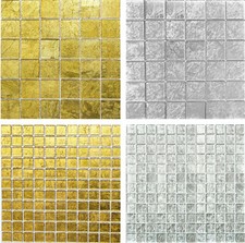 Pâte de Verre Mosaïque Doré