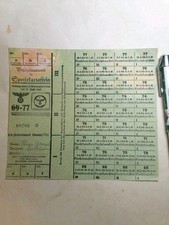 Bon Rationnement Reichskarte