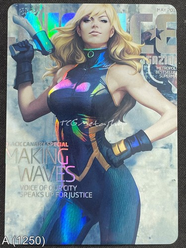 1250 black canary goddess - black, dc
