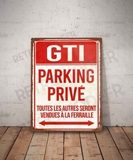 Plaque métal vintage Gti