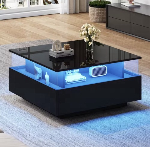 Table basse brillante design - basse,