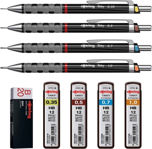 Neuf set rotring tikky noir - neuf,