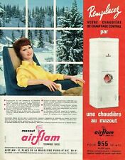Advertising 0222L 1962 Airflam Oil Boiler Fuel Domest