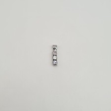 Pendentif or blanc 18 carats