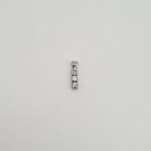 Pendentif blanc carats - pendentif, or