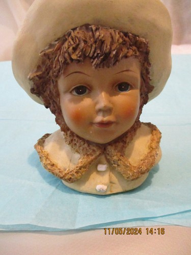 Ancienne figurine buste - ancienne, enfant