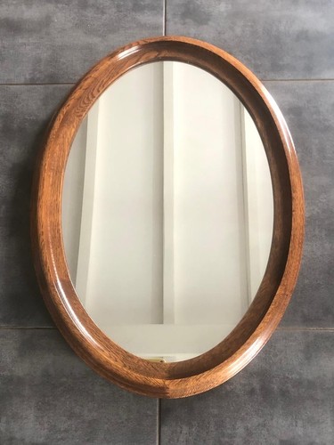 Magnifique cadre miroir ovale