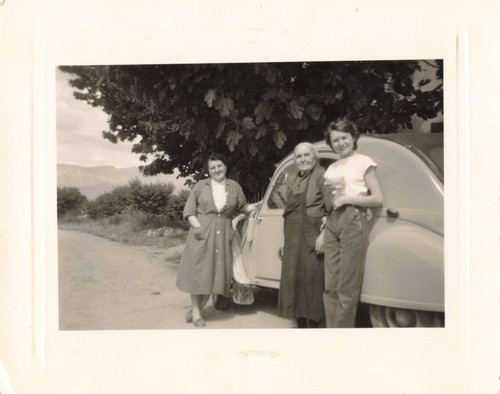 Ancienne photographie trio - ancienne, de