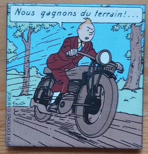 Magnet émaillé tintin - magnet,