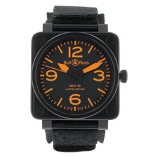 Bell & Ross BR 01-92  Stainless Steel Orange Dial 46mm Automatic Men’s BR01-92
