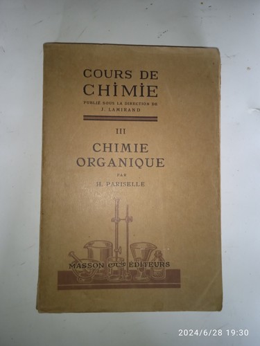 Pariselle cours chimie - cours, de