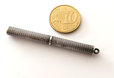 Porte mine ancien argent guilloché 55 mm antique mini silver propelling pencil