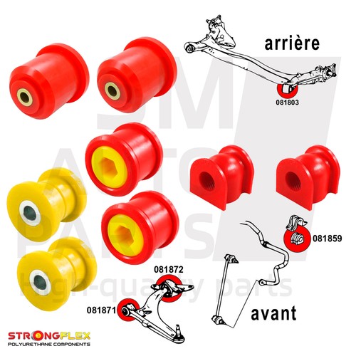 Kit silent blocs suspension - silent,
