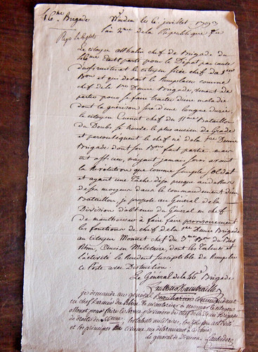 Landau 1793 lettre - , du