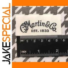 Headstock Logo 2Pcs Martin & Co Silver 3D Guitar Decals