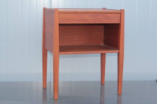 Table chevet teck design - table,