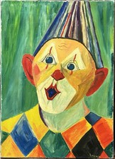 Clown Portrait, Red Nose and