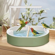 Baignoire automatique pour oiseaux, accessoires pour cage à perruches,