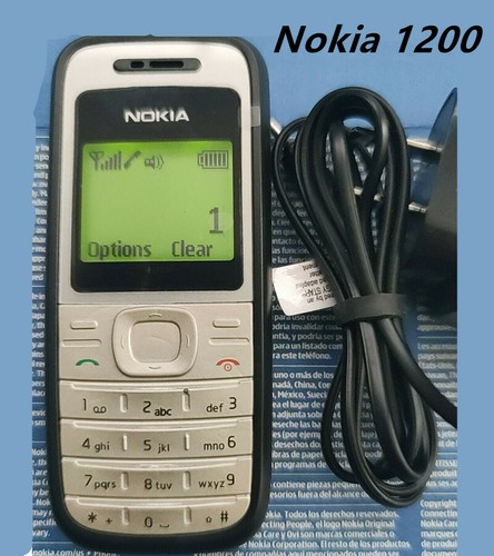 Nokia 1200 black silver - -,