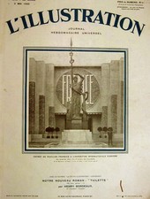 Original Old Vintage Print 1930 French Pavillon L'Exposition D'Anvers 20th