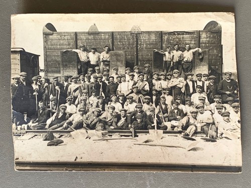 Photo ancienne train cheminots - ancienne,