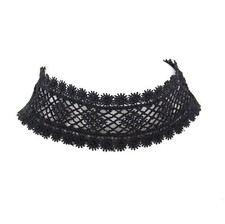 Zac's Alter Ego® Black Patterned Lace Choker