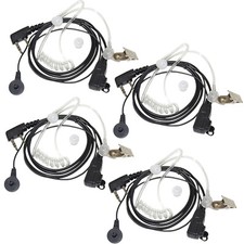 4-Pack 2 Broche Acoustique Tube Écouteur Mains Libres Pour Kenwood TK Séries