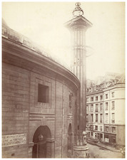 Pierre Emonts or Emonds, wheat hall and Medici column, Paris vintage print.