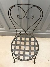 Chaise en fer forgé pour