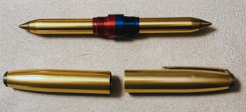 Stylo bille double - double, ancien