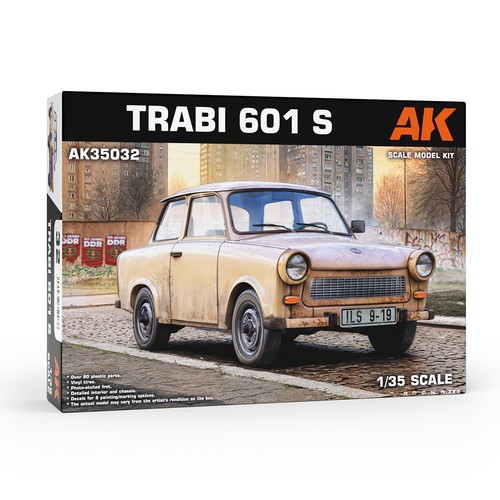 Trabi 601 scale model kit - trabi,