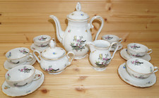 Winterling WIG72 17 Pieces Mini Coffee SET-Pot Cream Sugar Cups & Saucers  (B44)