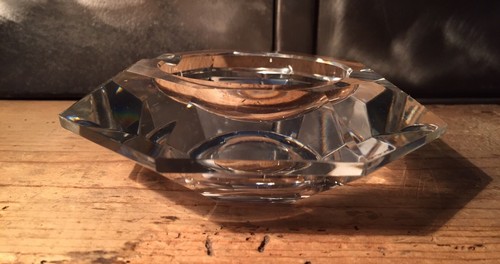 Cendrier cristal diamant - cristal,