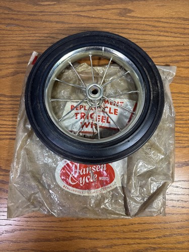 Vintage tricycle rear wheel - vintage,