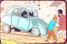 Tintin Plaque Métal