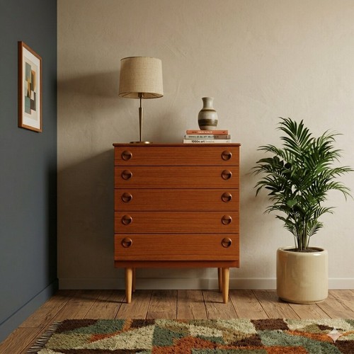 Commode vintage plaquée - commode,