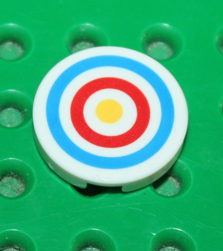 Lego tile round - round, archery