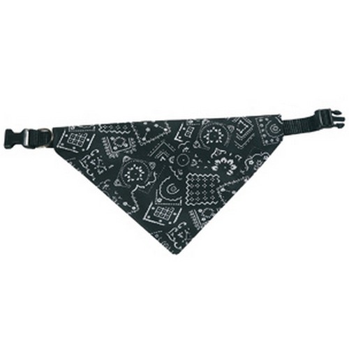 Collier bandana noir 50cm - collier+bandana,