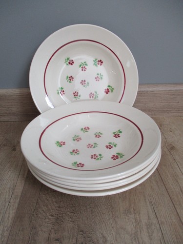 Assiettes creuses anciennes - 6,
