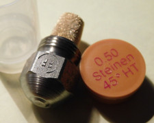 BUSE GICLEUR de BRULEUR CHAUDIERE fuel QUALITE usa STEINEN 0.50 45° HT fioul
