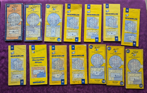 Michelin lot 25 cartes - lot,