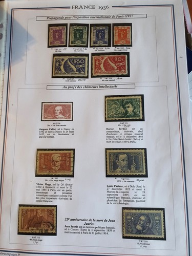 Timbres france pages - de,