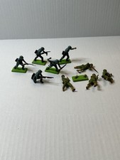 Britains Ltd Deetail 1971 American & German WW2 Soldiers Lot Officer Infantry