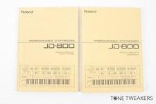 Roland JD-800 Owners Manual Set Instructions Book operation VINTAGE SYNTH DEALER