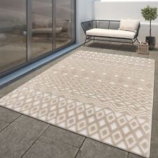 Tapis Jardin Exterieur Terrasse Cambre Cuisine Balcon Bohème Scandi 3D Modern Be